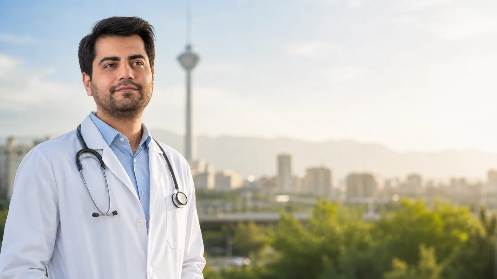 International visitor in Tehran